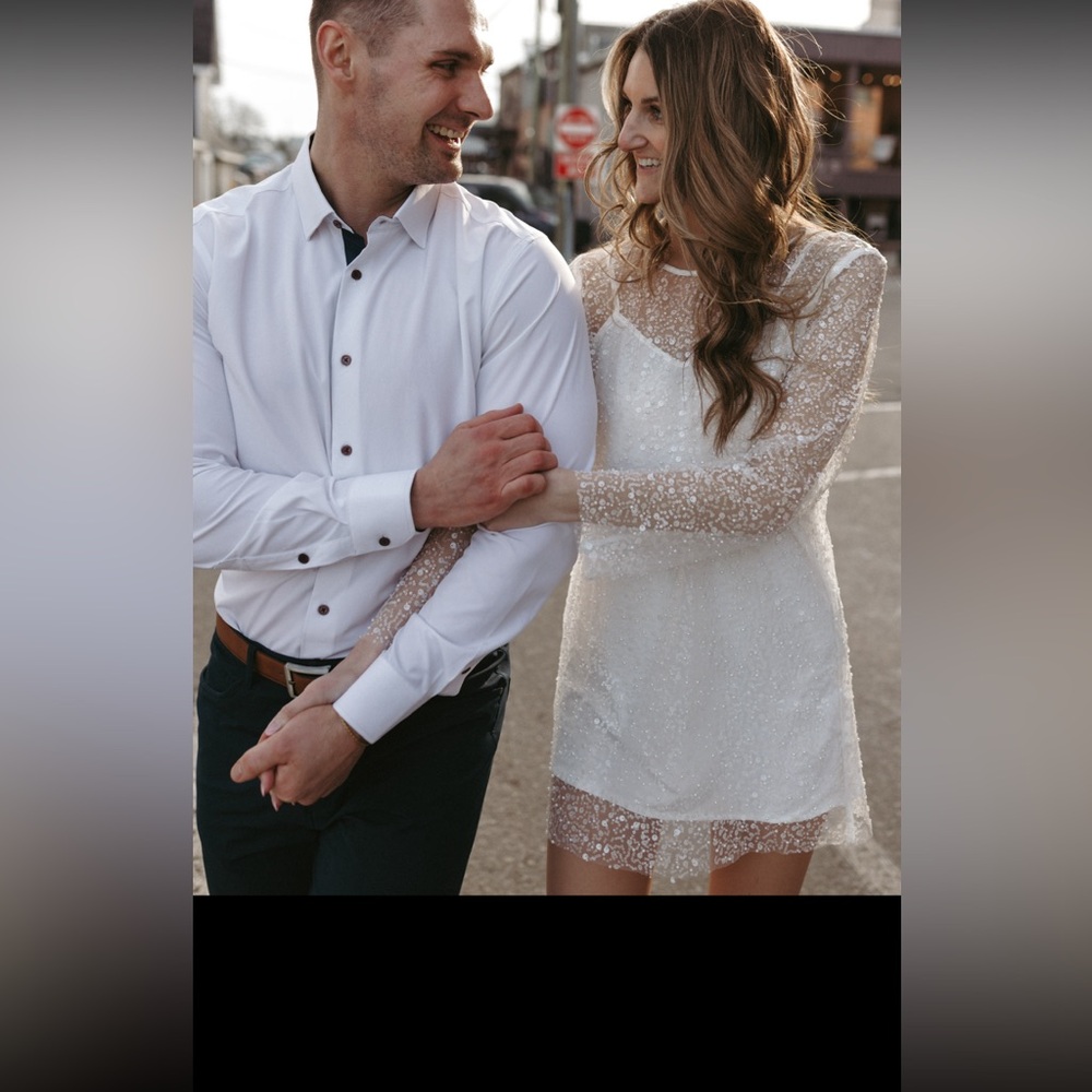 Elegant White Lace Dress -  Bridal/Engagement